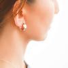[Naot Jewelry] Women's Hoop Earrings Bow Line Hoop Pierces Type: Earrings Silver