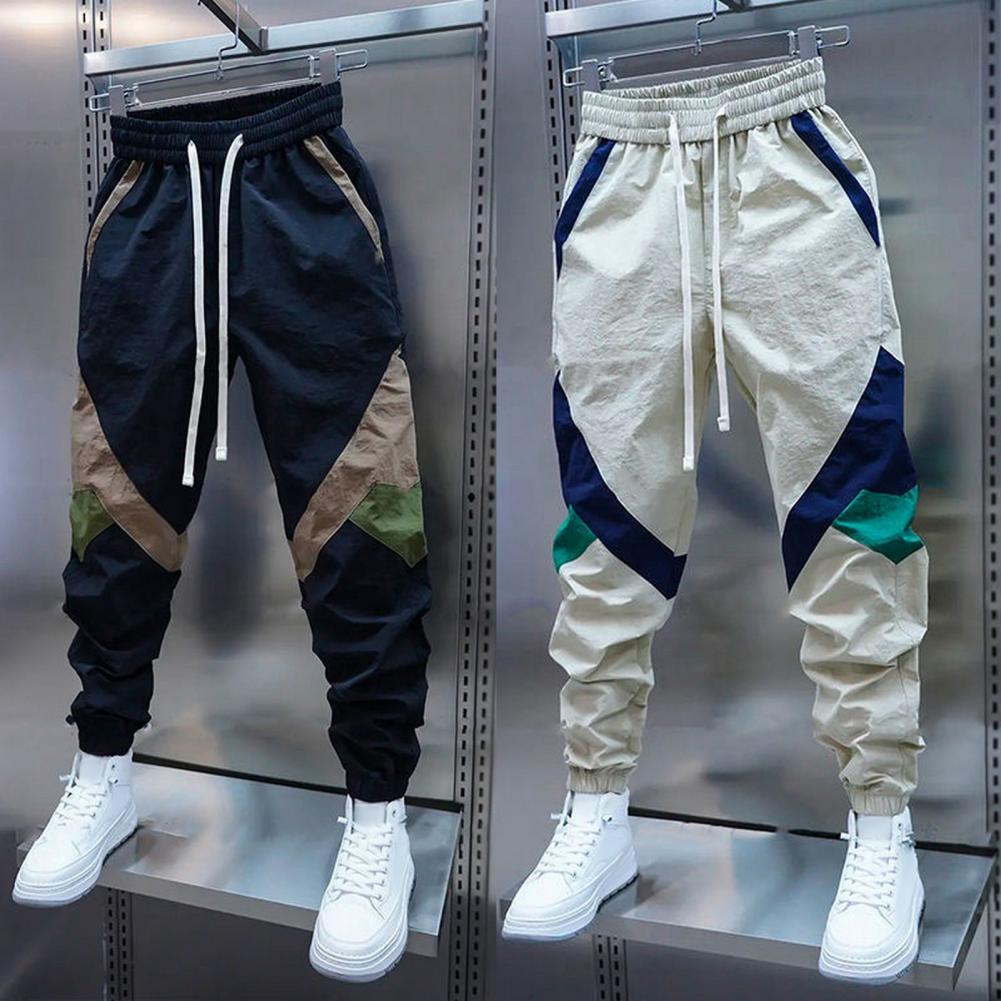 Pantaloni Cargo da Uomo Multitasche Elasticizzati Jogger Pantaloni Kaki Uomo Harem Multitasca Cotone Oversize Stile Coreano