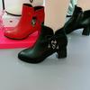 Women's Boots Temperament Pointed Tip Leather Boots Fashion High-heeled Ankle Boots for Women Leather Short Boot Bottines Femmes