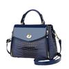 Chic Trendy Crossbody Handbag With Chain Elements And Secure Zipper Closure For Moms