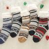 Ultra-thick Cashmere Slipper Socks Winter Warm Fuzzy Home Socks with Non-Slip Silicone Grips for Women Men