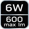 Rechargeable headlamp 600 lm USB magnetic charging CREE XPG3 LED