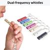 Aluminum Alloy Emergency Survival Whistle Survival Safety Whistle Emergency Keychains Whistle Hikings Camping Outdoor