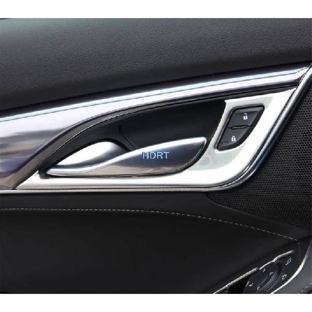 Car Stainless Steel Silver Interior Gear Shift Panel Outlet Glass Switch Cover Trim For Cadillac CT5 + Accessories Sticker