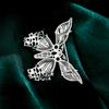 SUYU Fashionable And Flexible Butterfly Brooch With Micro Cubic Zirconium Oxide Brooch, Coat, Suit Accessory, Brooch
