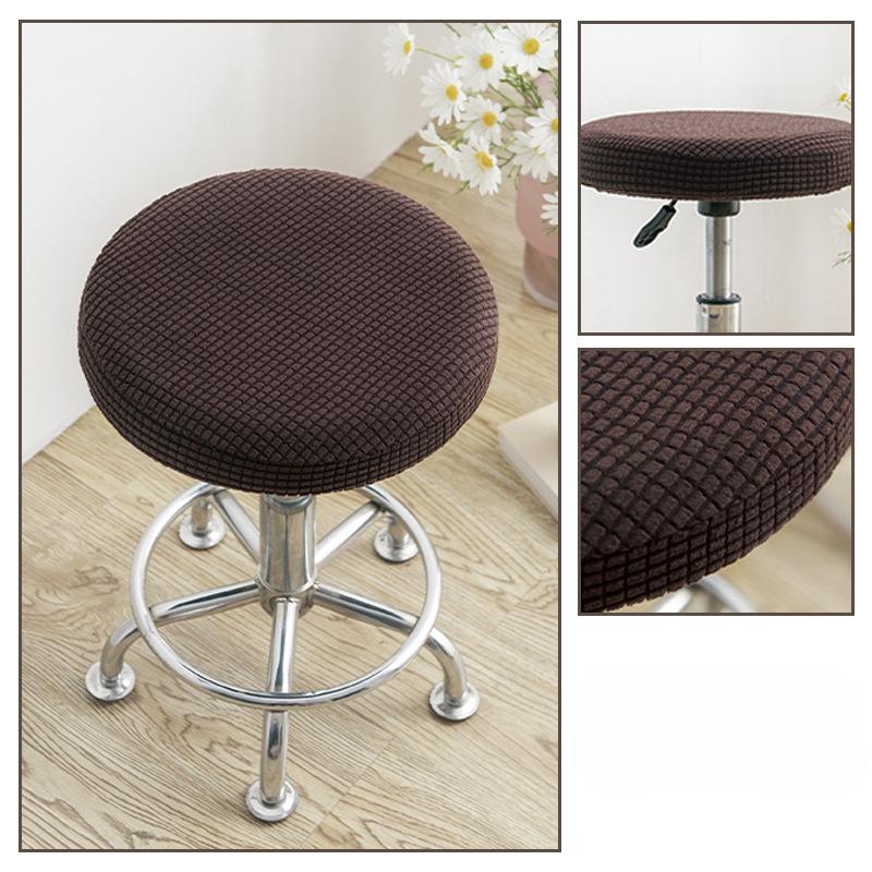 Round Stool Chair Cover Household 360° Protection Dust Cover Swivel Chair Stool Seat Cover Protective Cover