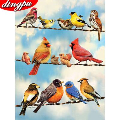 5D Diamond Painting Full Drill Animal Diamond Art Cross Stitch výšivka Bird Home Decor dárek