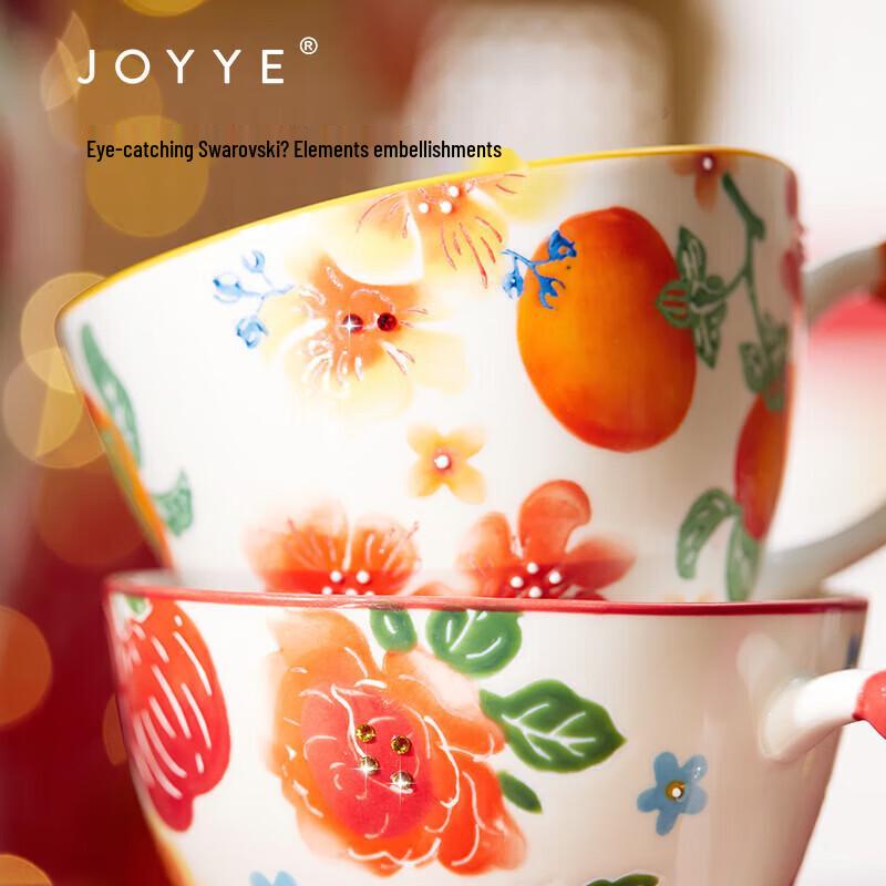 JOYYE Hand-Painted Ceramic Mug Set