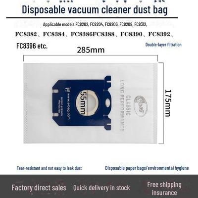 Compatible S-bag Dust Bags for Electrolux Vacuum Cleaners FC8220, FC8202, HR8375