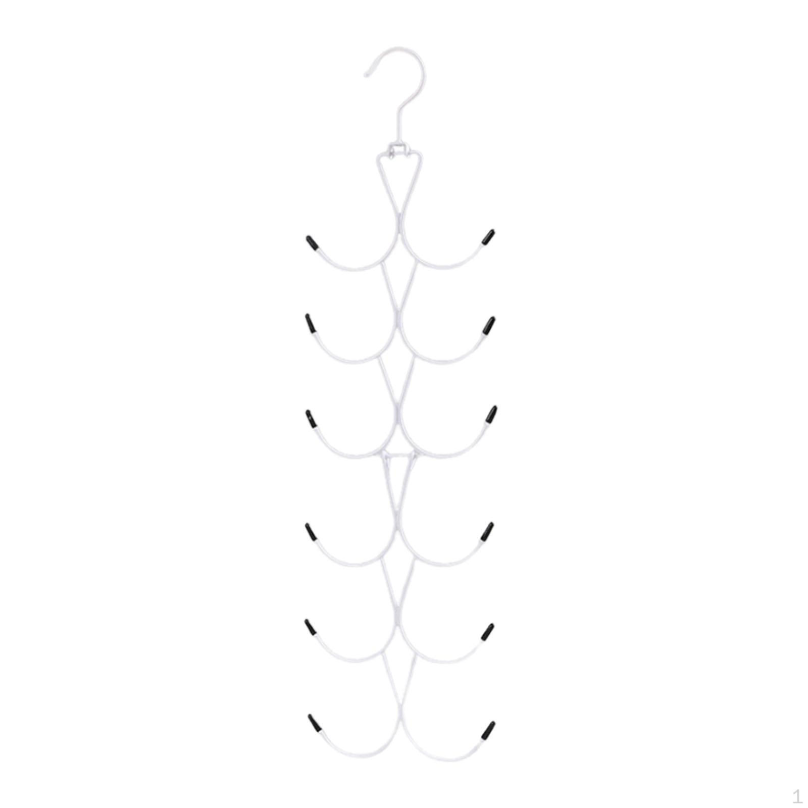 

Chic Scarf Hanging Organizer for Neat Closet Storage белый