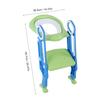 Baby Toddler Hard Toilet Chair Ladder Adjustable Safety Potty Training Seat (Blue   Green)