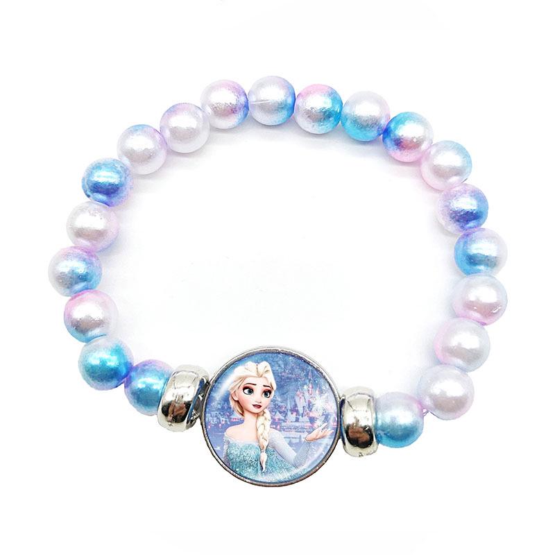 Frozen Princess Elsa Rainbow Beaded Retractable Children's Bracelet