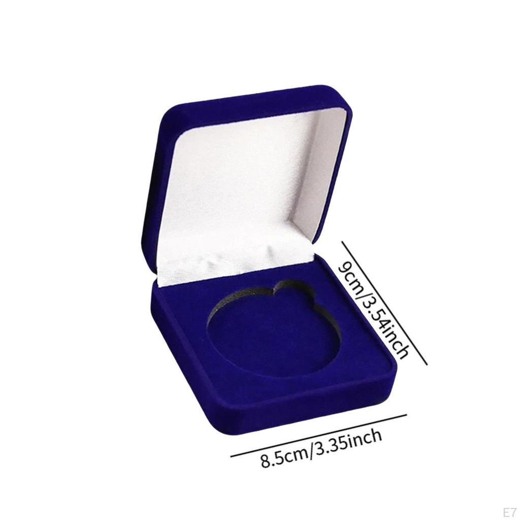 Challenge Coin Storage Box Scratch Resistance Fit 60mm Sizes Collection Case Coins Presentation