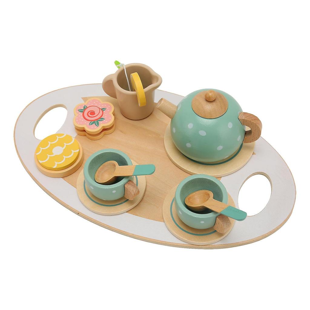 Pretend Play Tea Party Set Interesting Smoother Edges Vivid Details Play Food Accessories for Toys Gifts