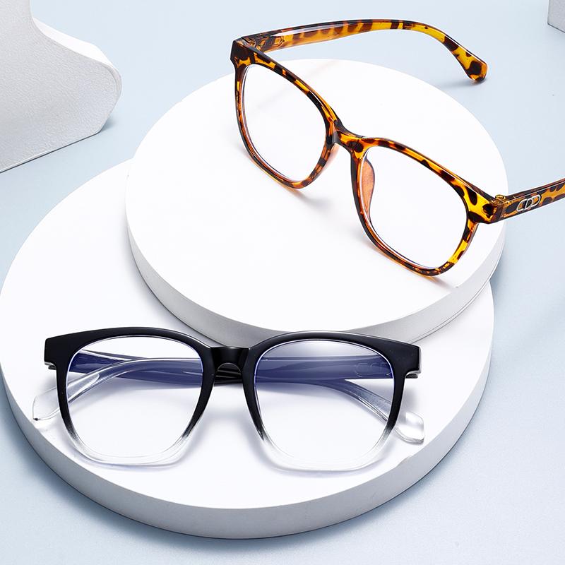 3Pcs Square Blue Light Blocking Men Glasses Gaming  Matte Black Anti Ray Eyeglasses Computer Transparent Fashion Eyewear