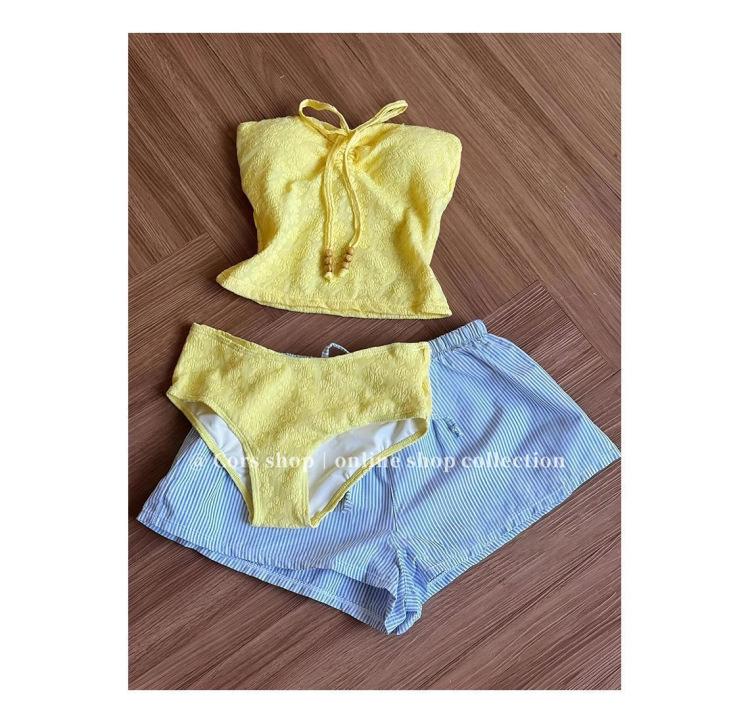 

Милый раздельный купальник в тайском стиле для женщин - Сексуальное и чистое желание Пляжная одежда и купальник для горячих источников XL