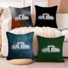 Art Papa Johns Logo Pillow Case Living Room Sofa Decorative Cushion Cover Simple Household Light Luxury Printed Pillow