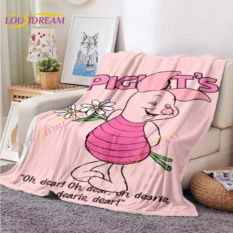 Coperta carina di Winnie the Pooh Coperte morbide in flanella Calde e morbide Biancheria da letto Regali per camera da letto di ragazzi e ragazze per il Migliore Amico