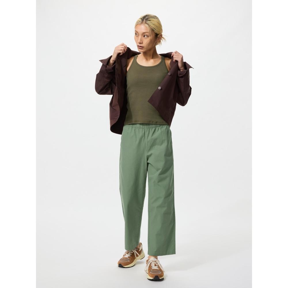 Uniqlo Japan Cotton Relaxed Ankle Pants