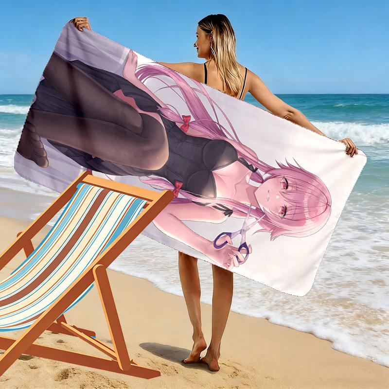 Gasai Yuno,Garten of Banban Print Beach Towel, Large Soft Quick Dry Towel for Beach Camping Swimming
