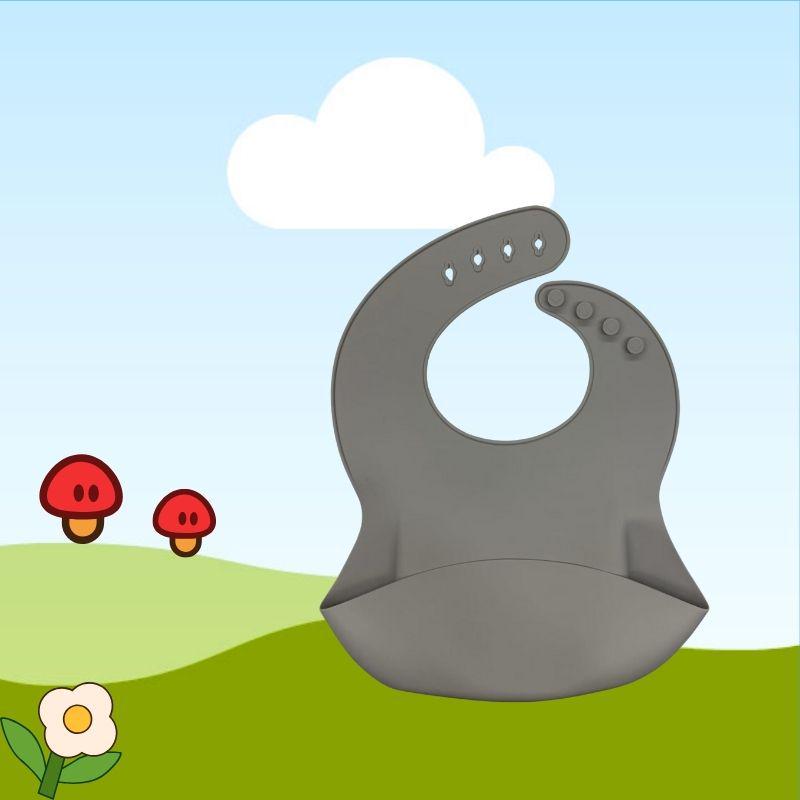 New Food-Grade Silicone 3D Bib: Waterproof & Oil-Proof for Children