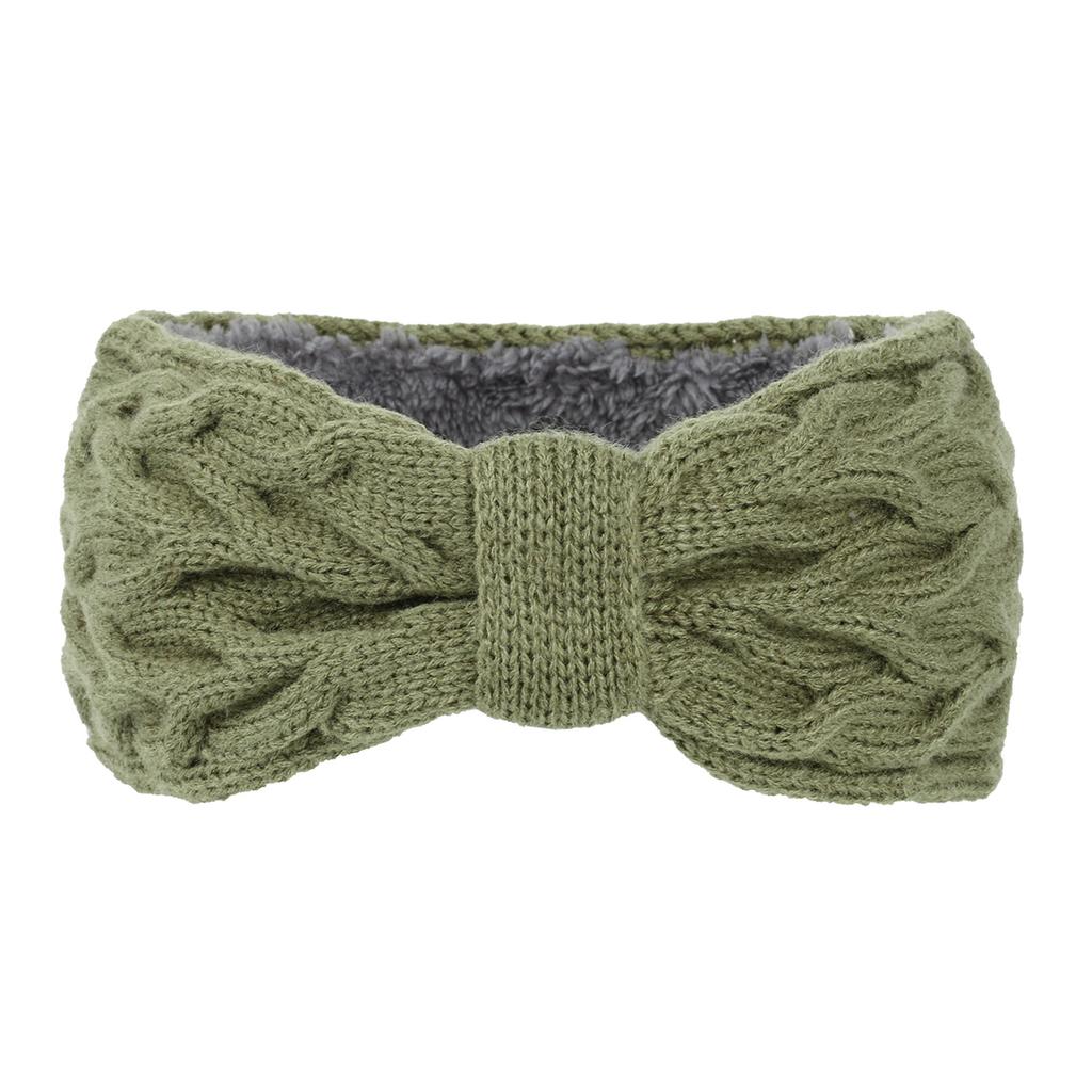Stylish Knitted Headbands For Women And Girls Soft Fleece Bows Hair Bands Knitted Headband Winter Ear Protection
