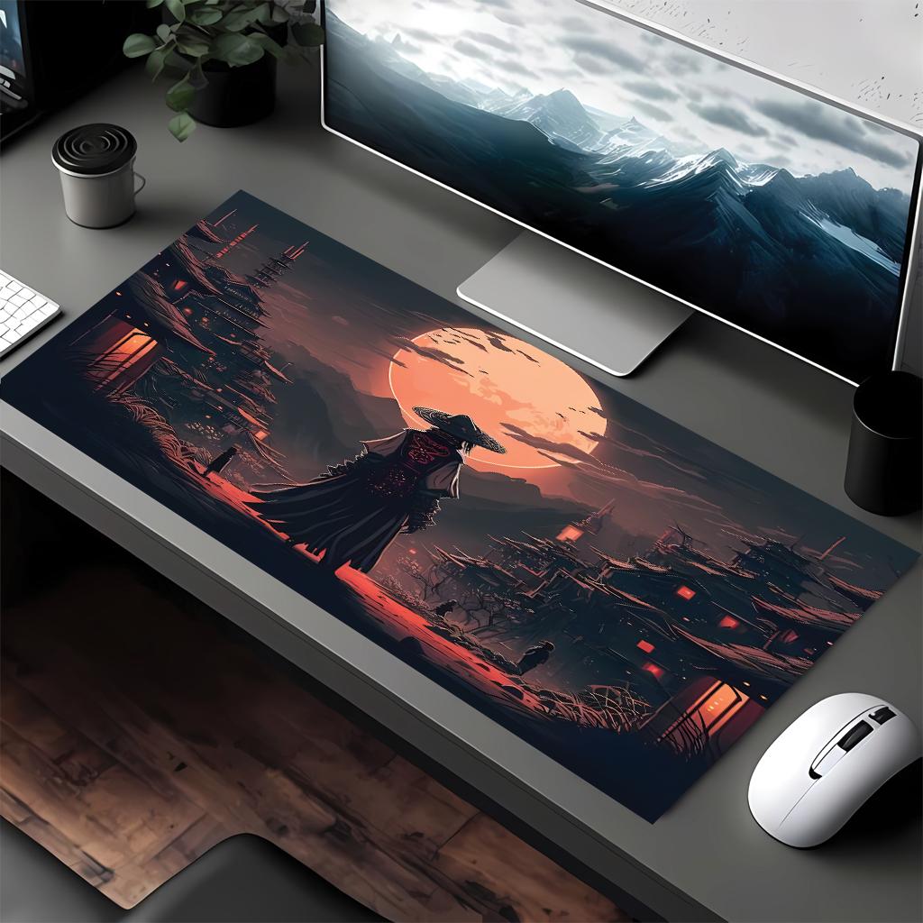 Super beautiful Japanese style Mouse pad large Mouse pad Samurai Mouse pad DESMAT full size model