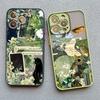 Retro Black Cat White Kitten Illustration Phone Case For iPhone 17 16 15 14 13 11 12 Pro Max Mini 15 16 Plus Case Cute Cartoon