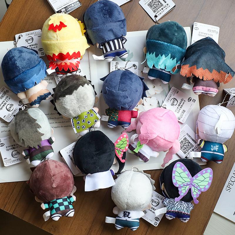 Non-Toxic New 10Cm Anime Demon Slayer Tomioka Giyu Kamado Tanjirou Kamado Nezuko Agatsuma Zenitsu Shinazugawa Genya Plush Toy Doll Gift