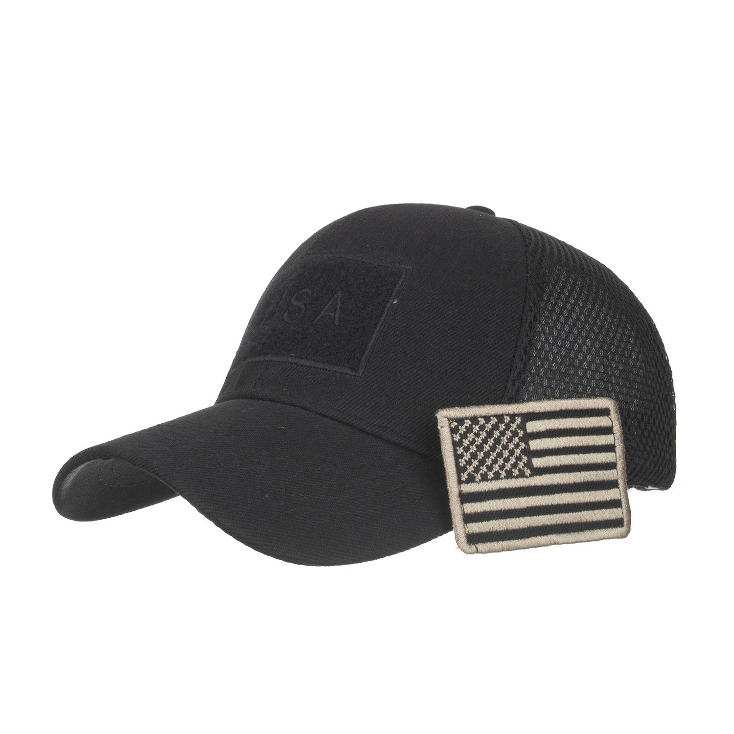 

Черная вышитая бейсболка Кепка-сетка Мужская кепка Кепка Adjustable