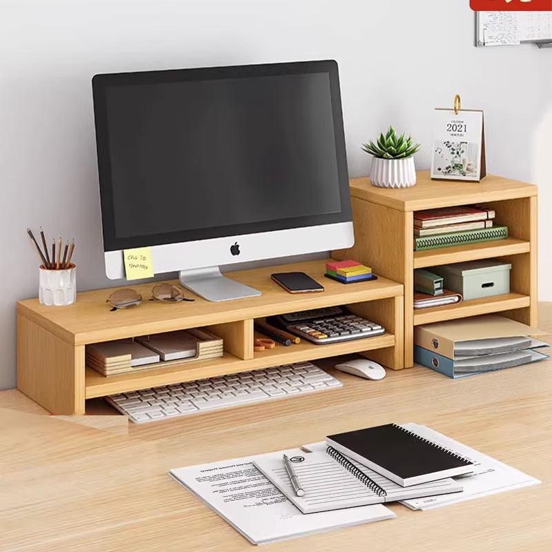 Computer Monitor Stand with Storage