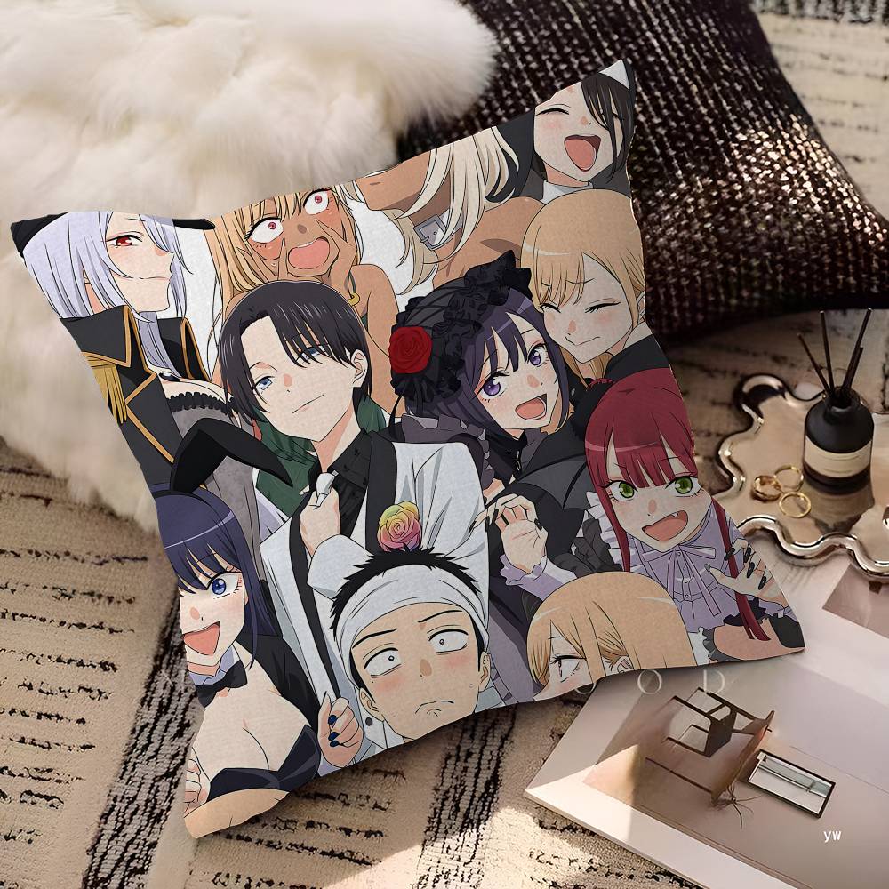 My Dress-Up Darling Anime Pillow Gifts Home Office Furnishings Bedroom Sofa Car Cushion Cover Case 45x45cm