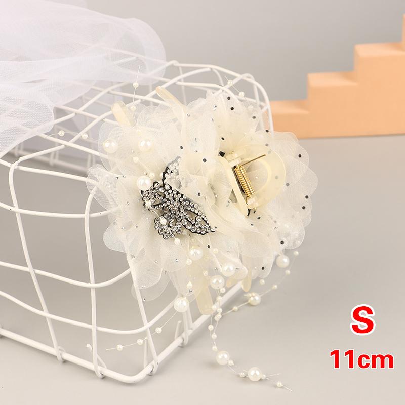 Haarspange mit Schmetterlings- und Blumenmuster, Haifisch-Haarspange für Damen, Haarschmuck mit Quasten und elegantem Blumenmuster.