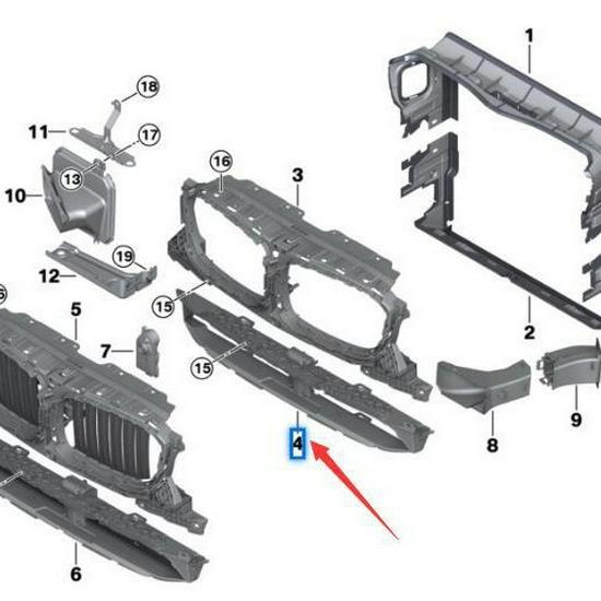 BMW X3/X4 G01/G02 Lower Air Duct