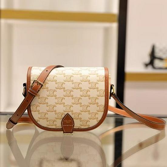 

Сумка-седло «Триумфальная арка»: 2024 Ретро Высококачественная Текстурированная Сумка Через Плечо для Женщин грязно-белый