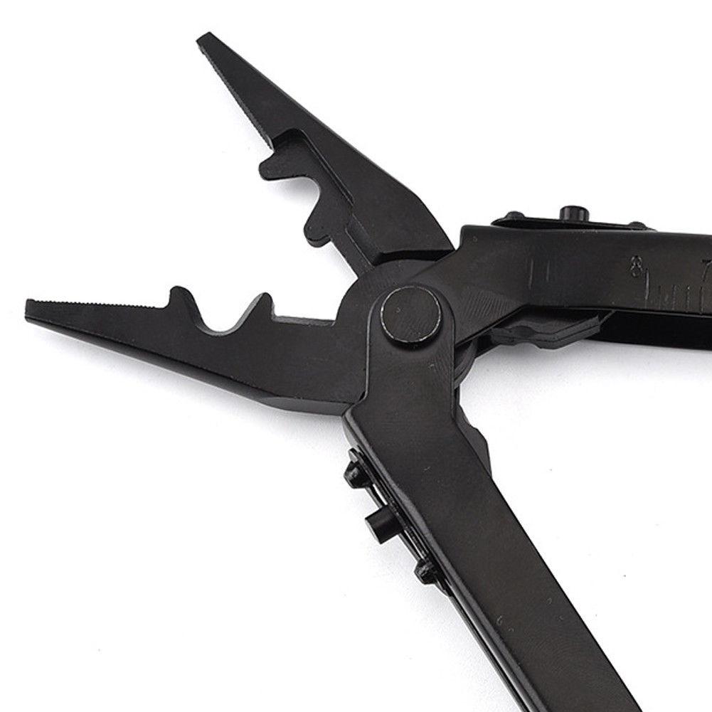 Folding Pliers Multi-Tool, Stainless Steel Pocket Tool with Bottle Opener, Screwdrivers, Crimper & Wire Cutter for Outdoor