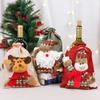 Cartoon Drawstring Gift Bag Santa Claus Candy Bags Creative Christmas Gift Bag  Festive