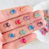 55 Stück Cartoon Harz Mini Bunte Kleine Fische Strass 3D Dekoration DIY Herstellung Geeignet Für Nagelkunst Und Schmuck A151