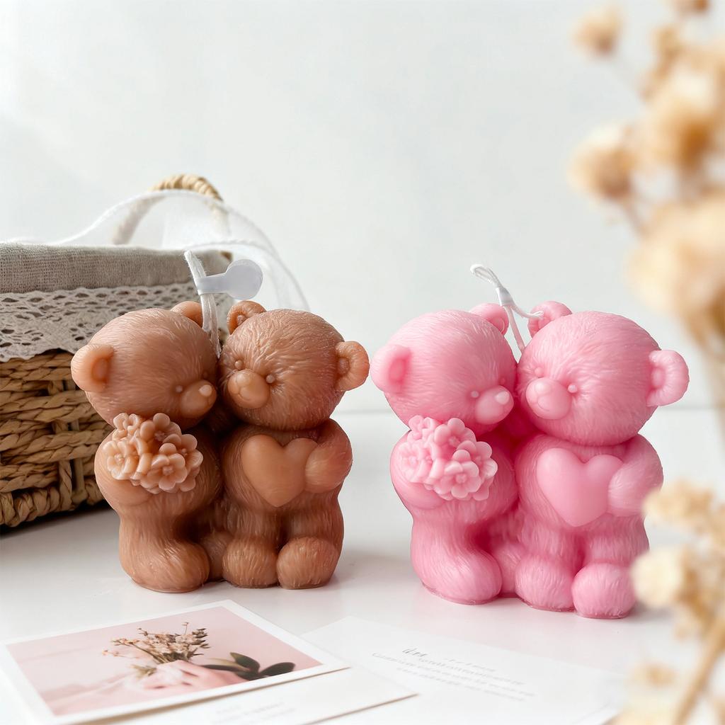 Cute Bear Shaped Scented Candles, INSstyle Creative Decorative Items, Perfect For  Wedding Decorations.