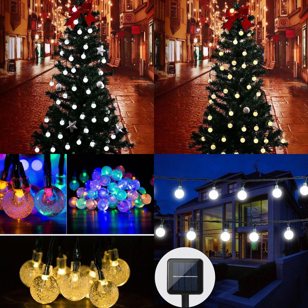 Solare 30 LED Lichterkette für den Außenbereich mit wasserdichtem Design für Garten und Terrasse