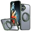 For iPhone 16 Plus Case Compatible with MagSafe TPU+Acrylic Kickstand Phone Cover