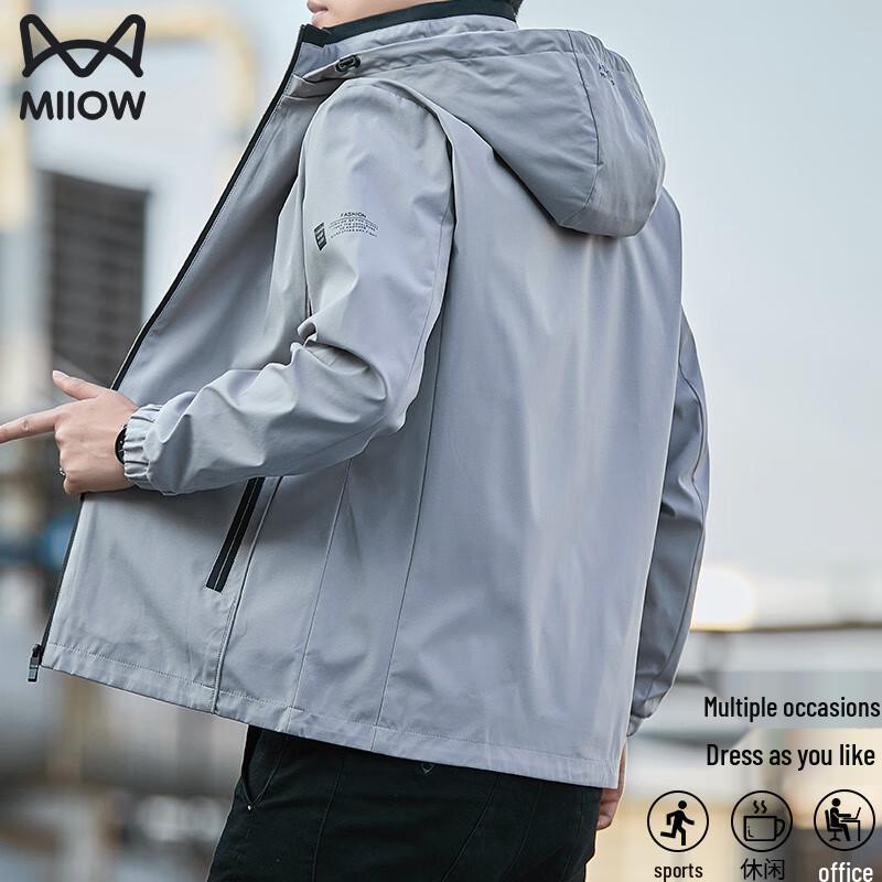 MaoRen Herren Kapuzenjacke Freizeitjacke