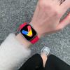 Braided Nylon Strap For Apple Watch Ultra 49mm 10 46mm 42mm 9/8/7 Magnetic Butterfly Knot Bracelet iWatch 6/5/SE/3 WristBand