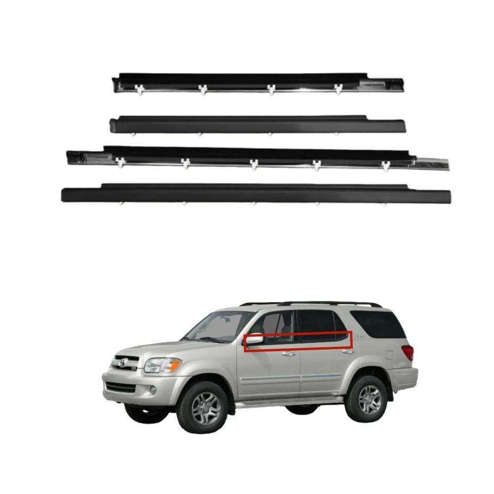 Toyota Sequoia 2000-2007 Уплотнитель и Дефлектор Окна чёрный