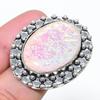 Natural Pink Triplet Opal Gemstone 925 Sterling Silver Jewelry Ring Size 8 AR-16857