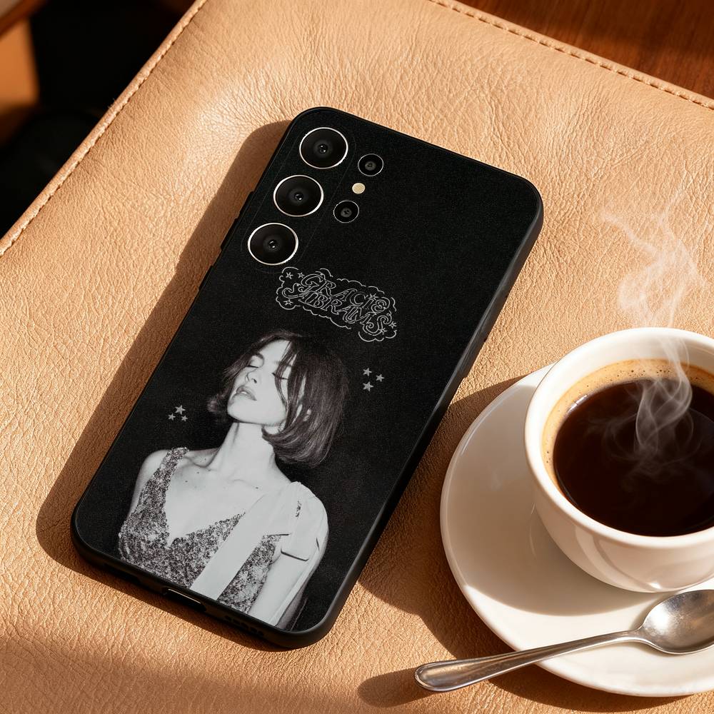 

G-Gracie A-Abrams Singer Phone Case For Samsung S26,S25,24,23,22,30,21,10,9,Ultra,Plus,Lite,FE Soft Black Case Samsung S20plus5G