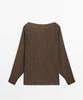 Masimodutti Cotton Blend Fluid Knit Sweater