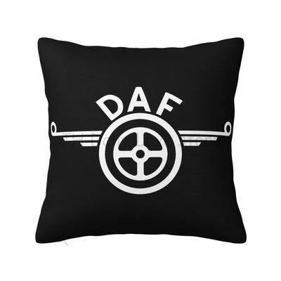 DAF Truck Logo Print Throw Pillow Case for Home Bed Sofa Car Office Cushion Cover Soft Throws Pillowcase Decoration 18x18 Inch