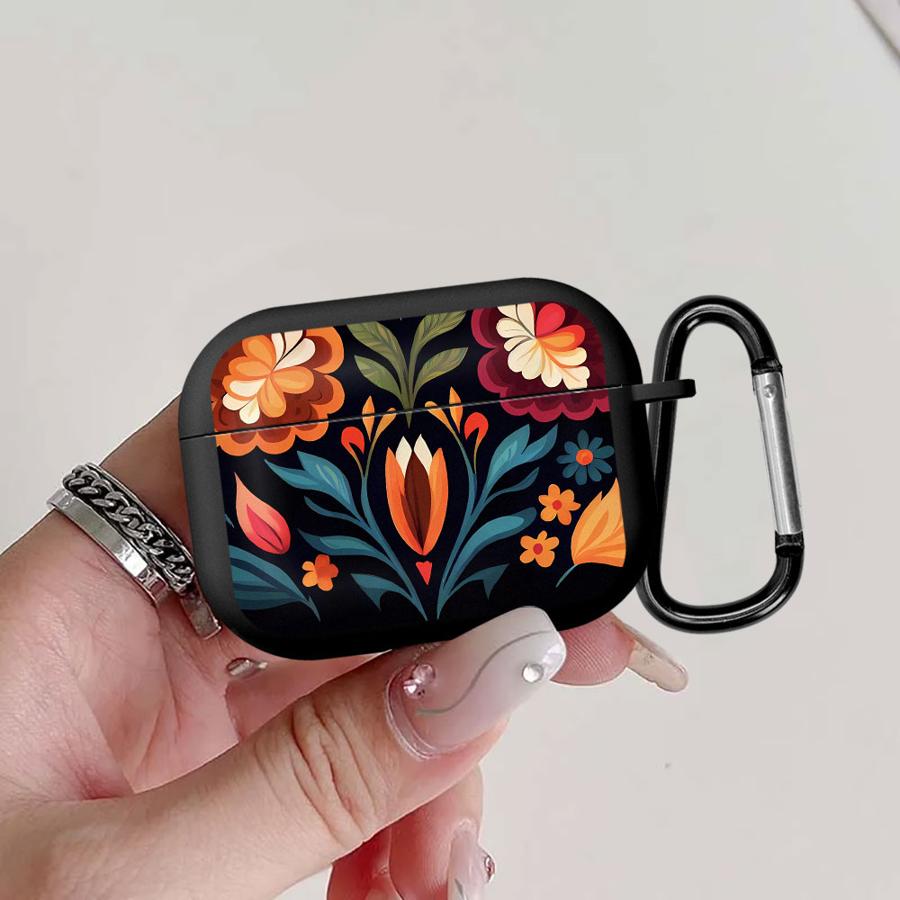 Floral Pattern Case For Airpods 3 1 Pro3 Pro2 2 Pro 4 Earphone Cases Cover