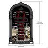 Muslim Prayer Desk Clock Father's Day Gift Calendar Azan Alarm Islamic Black